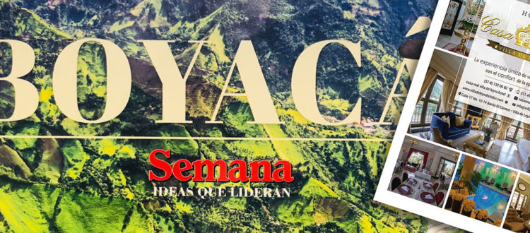 Revista Semana 2018 - Hotel Casa Real Villa de leyva